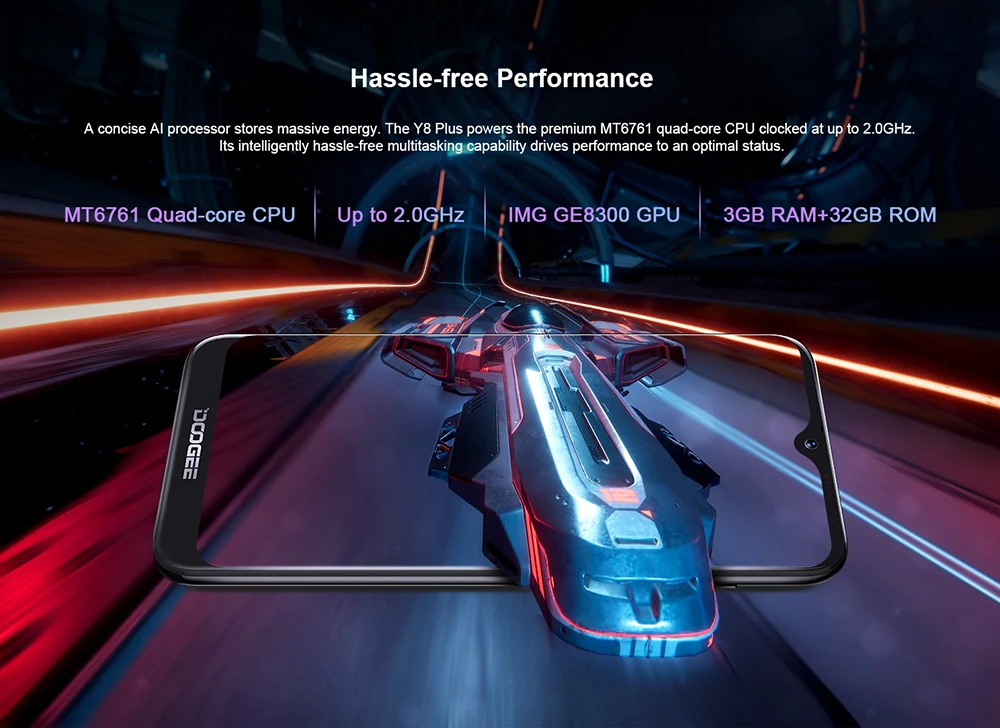 DOOGEE Y8 Plus, Android 9,0, FDD LTE, 6,21 дюймов, 19:9, экран капли воды, смартфон MTK6761, 3 Гб ОЗУ, 32 Гб ПЗУ, 4000 мАч, две sim-карты, МП