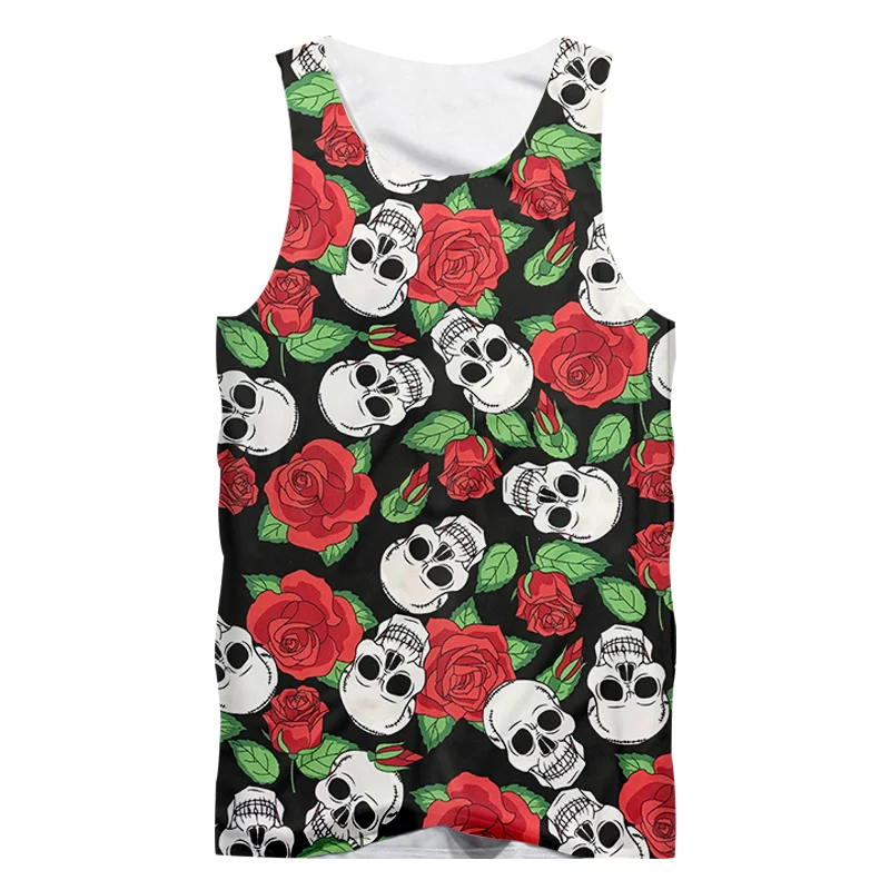 

Модная Черная майка IFPD с 3D принтом черепа в европейском стиле, мужская повседневная жилетка, уличная одежда в стиле хип-хоп, размер Женский, ...