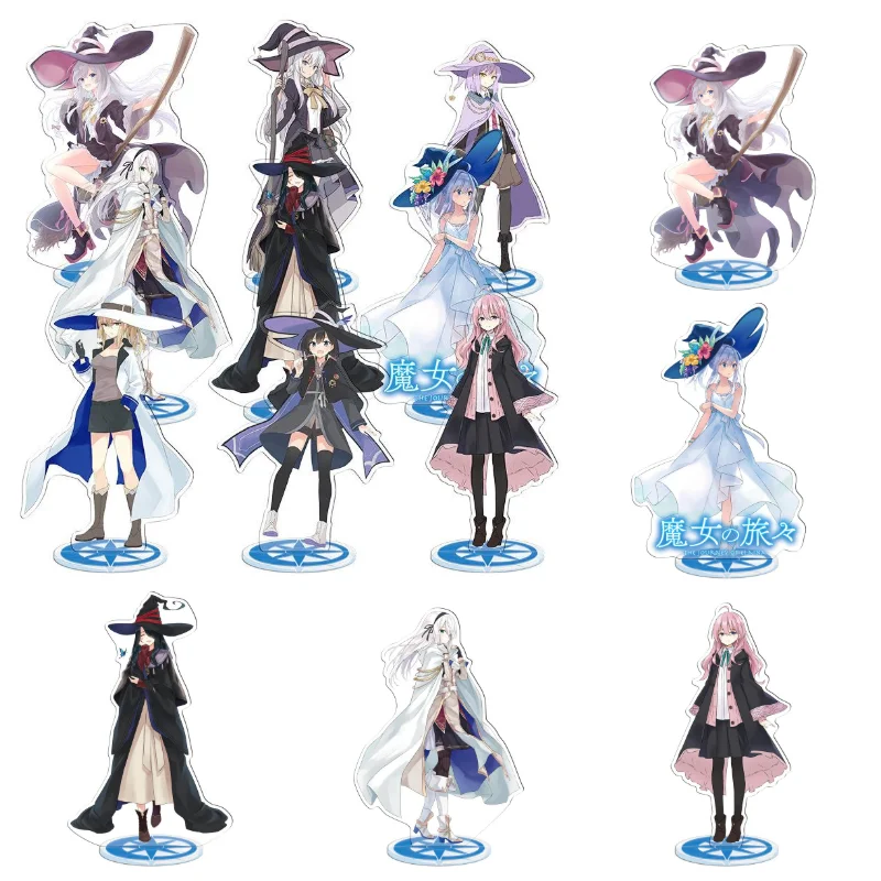 

2021 Classic Anime Wandering Witch The Journey Of Elaina Flan Saya Sheila Large Acrylic Gift Figure Stand Model Plate Desk Decor