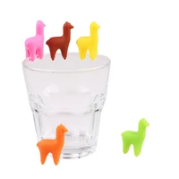 5pcslot creative cute wine glass charm suction marine animals wine glass marker wine glass cuptag bar accessories