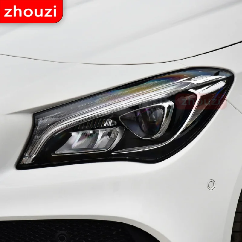 Для Mercedes Benz CLA Class C117 X117 W117 C118 X118 W118 AMG автомобильная фара черная защитная пленка