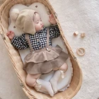 Комбинезон для девочек, комплект рубашек, наряды на бретельках для новорожденных, новое винтажное платье для малышей, детский костюм из 2 предметов, Цветочная Блузка для девочек