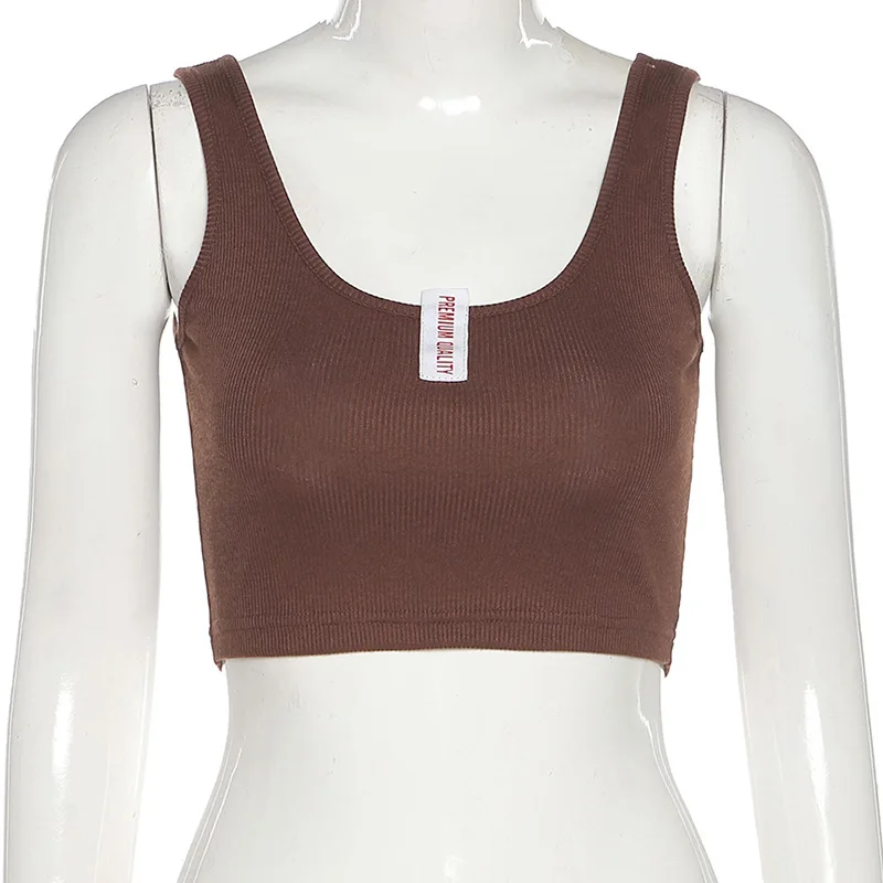 

European and American Summer Women's New Style Sleeveless Halter Short Short Umbilical Exposed Sexy Camisole