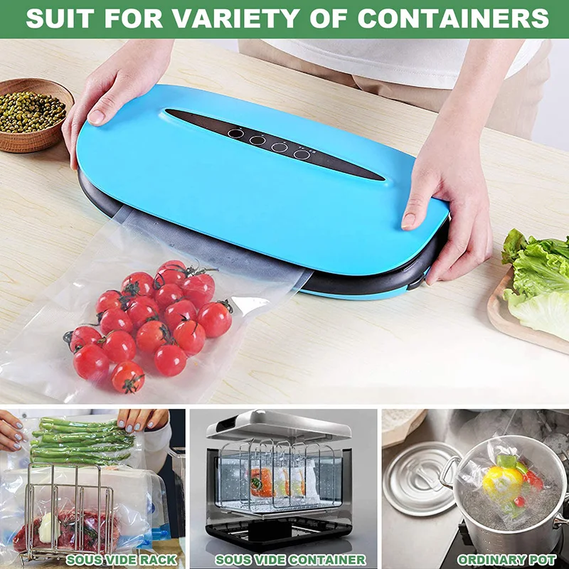 

2 Rolls Vacuum Sealer Bags ,Vacuum Seal Roll ,Vacuum Sealer Sous Vide Bags for Food Saver Food Storage Bag Roll Vac