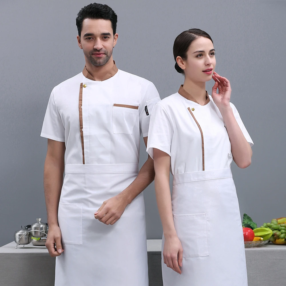 Летняя дышащая куртка шеф-повара костюм для суши женская рубашка униформа кухни