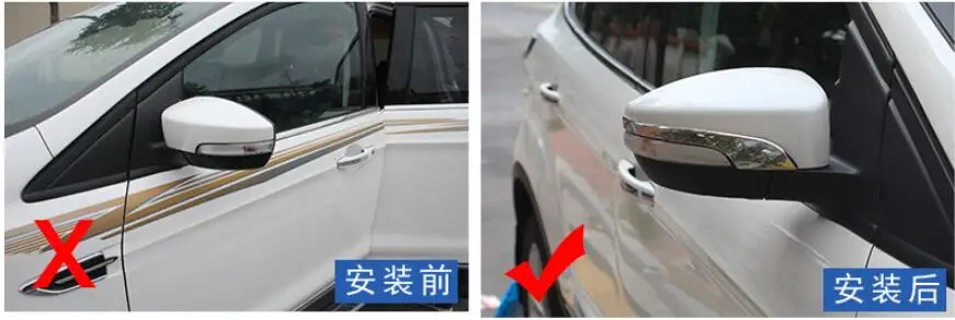 Автомобильный Поворотный Светильник хромированная боковая крышка зеркала