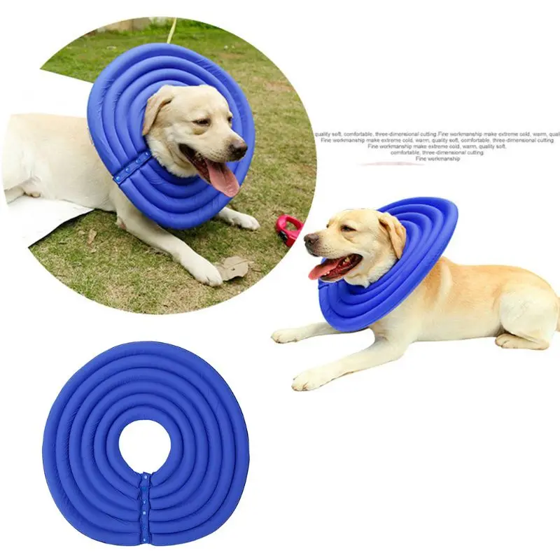 Ошейник для собак и кошек мягкий удобный защитный ошейник против укусов