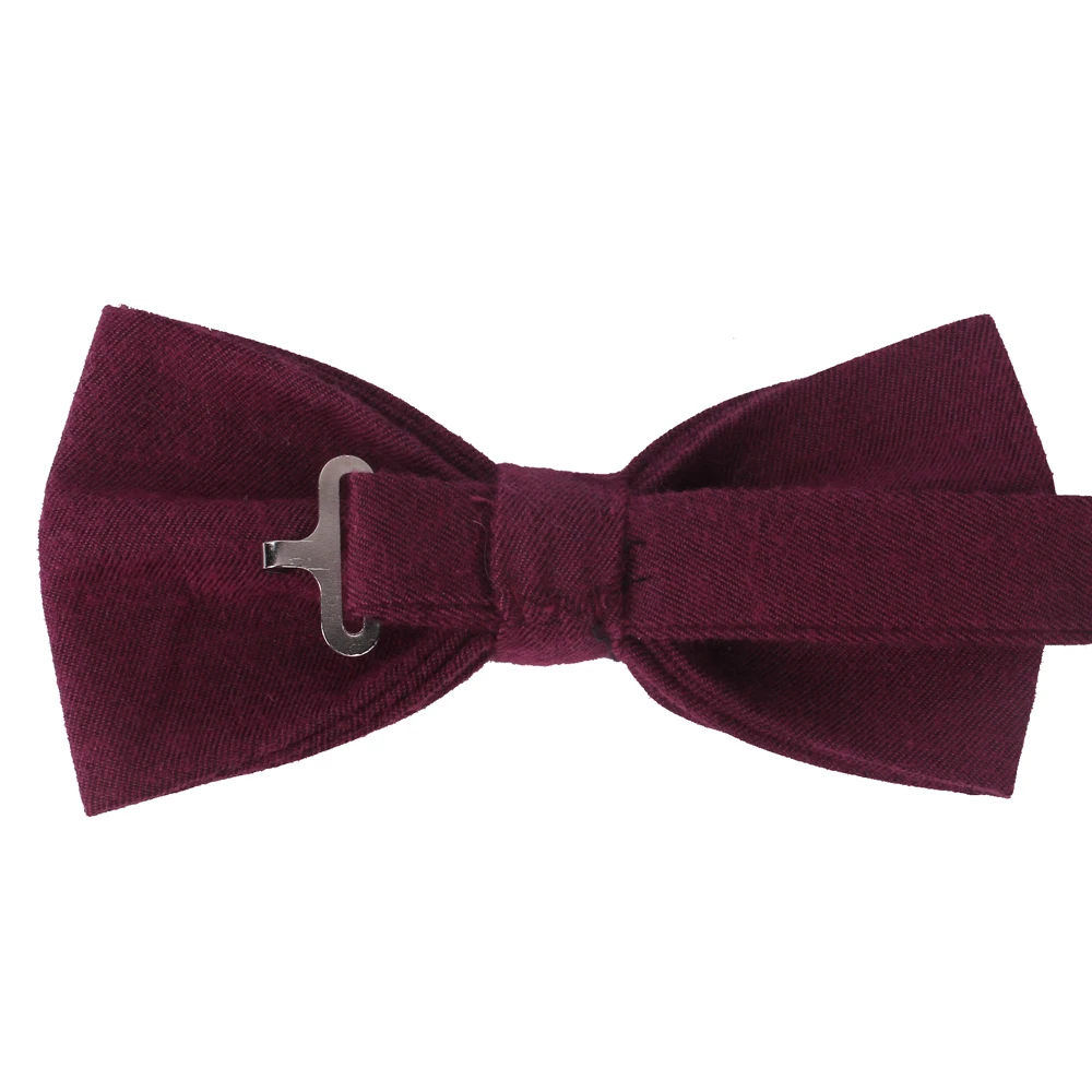 Однотонные мужские галстуки бабочки Классические хлопковые для деловых встреч