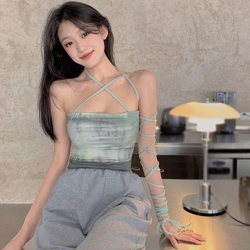 Топы для девушек бюстгальтер с завязкой подвесной сексуальный облегающий