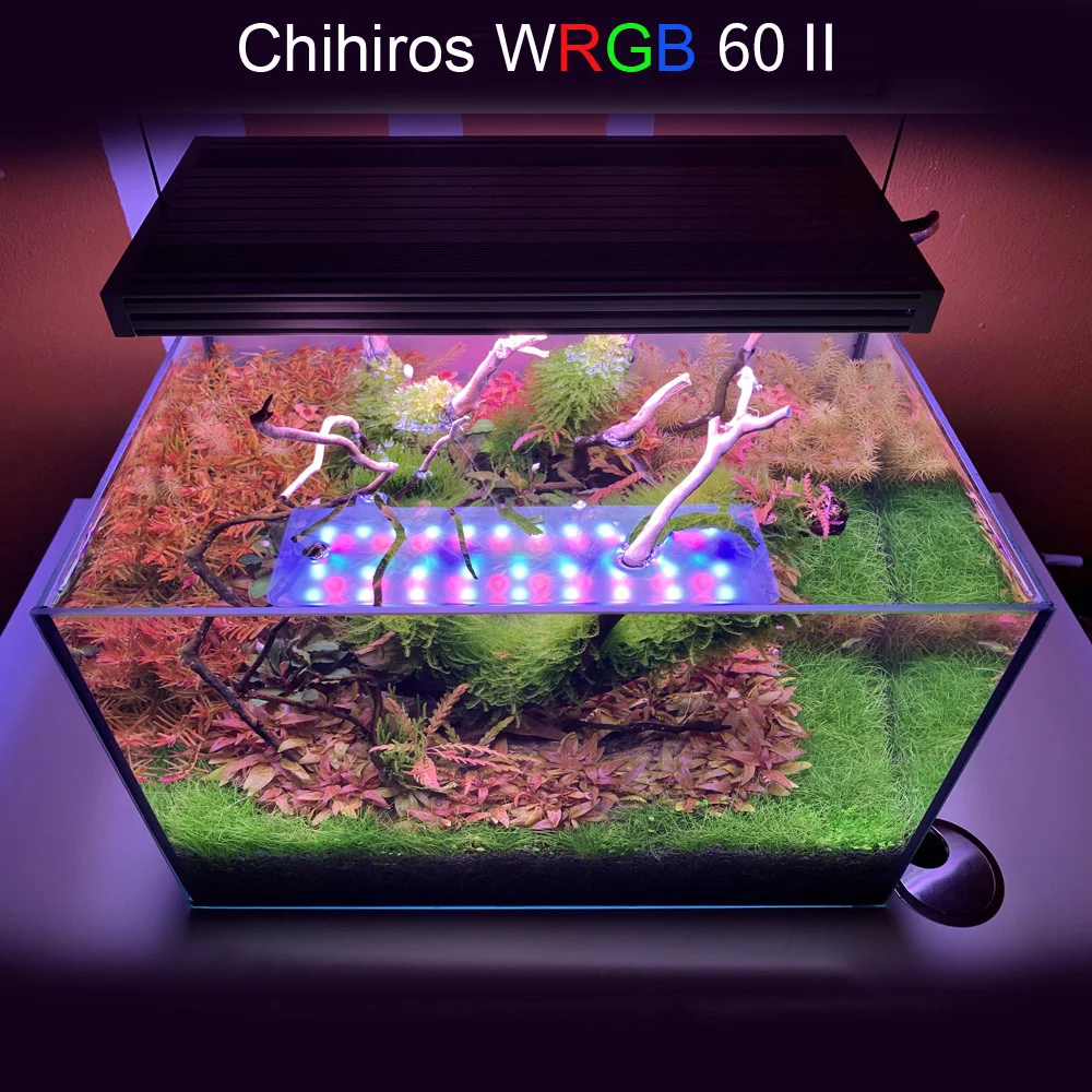 

Светодиодная лампа для аквариума Chihiros WRGB 2, 60 LED ламп для аквариума с имитацией восхода и заката солнца, светильник водных растений, светодио...