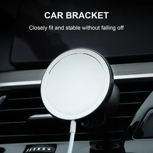2021 magnetic car phone holder stand for magsafe charger metal air vent holder in car gps mount holder mobile phone accessories free global shipping