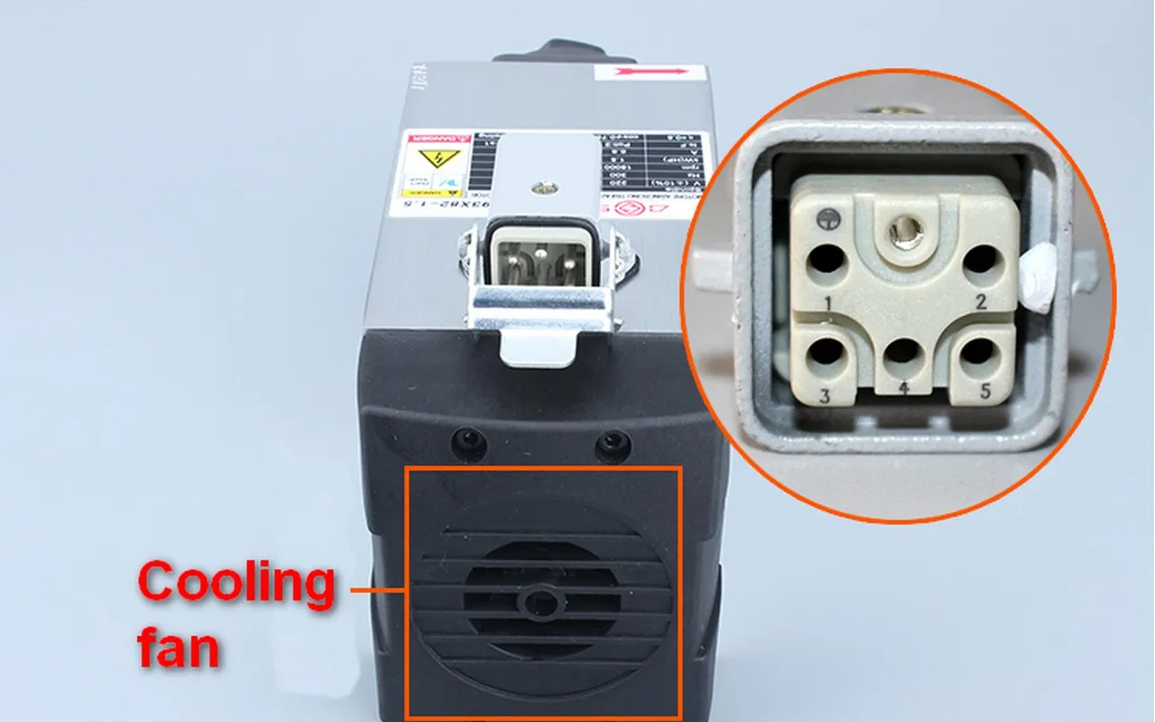 Высокоточный электродвигатель шпинделя с воздушным охлаждением для