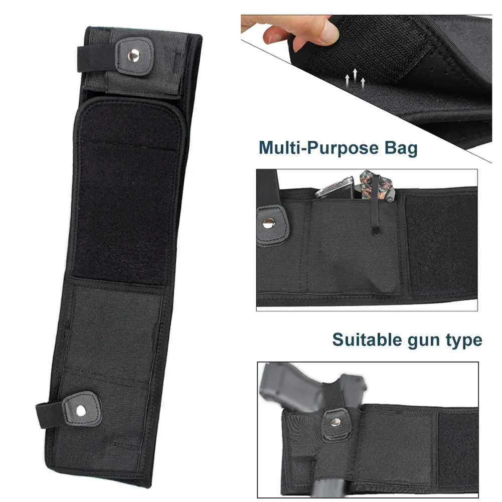 Охотничья тактическая кобура для живота скрытая сумка переноски