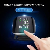 Chargeable Smart Touch LCD Screen Voice Wrist Blood Pressure Monitor Digital  Automatic Tonometer Heart Rate Sphygmomanometer