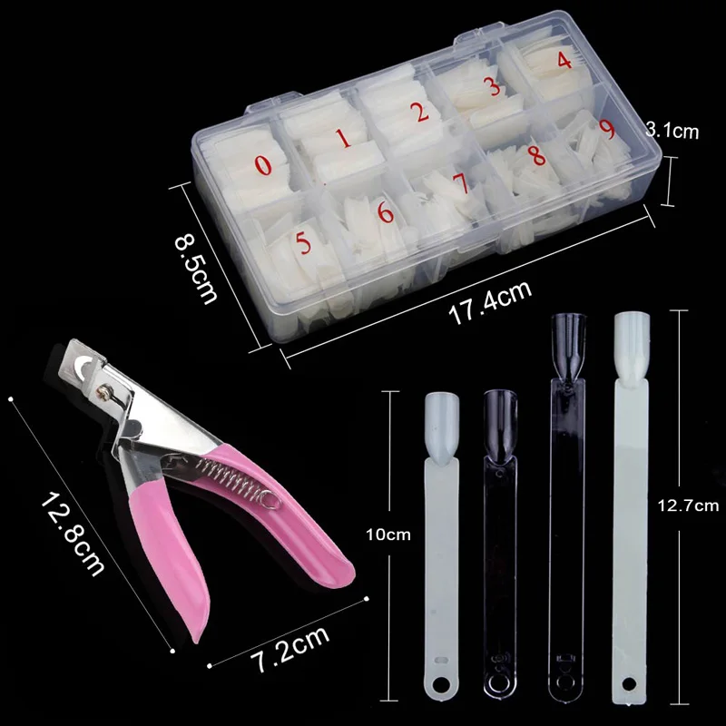 

24/50/500pcs Coffin Nail Tips Transparent Nail Capsule Fake Fingernails Artifical False Nails Coffin Tips Manicure DIY Tools