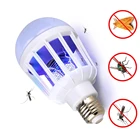 Светодиодсветодиодный лампа-ловушка для комаров, E27, 220 В переменного тока
