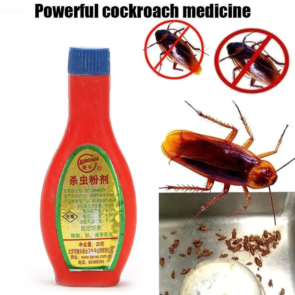 

25g / pcs Insecticide Powder Powder Cockroach Bait Control Pest Fast Kill Medicine Pest Effective Kill Bait Clear Pest
