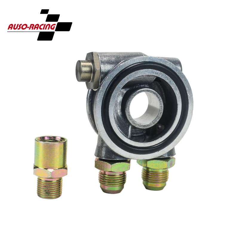 Сэндвич пластина фильтра масляного радиатора JDM 3/4 дюйма 16 UNF с адаптером