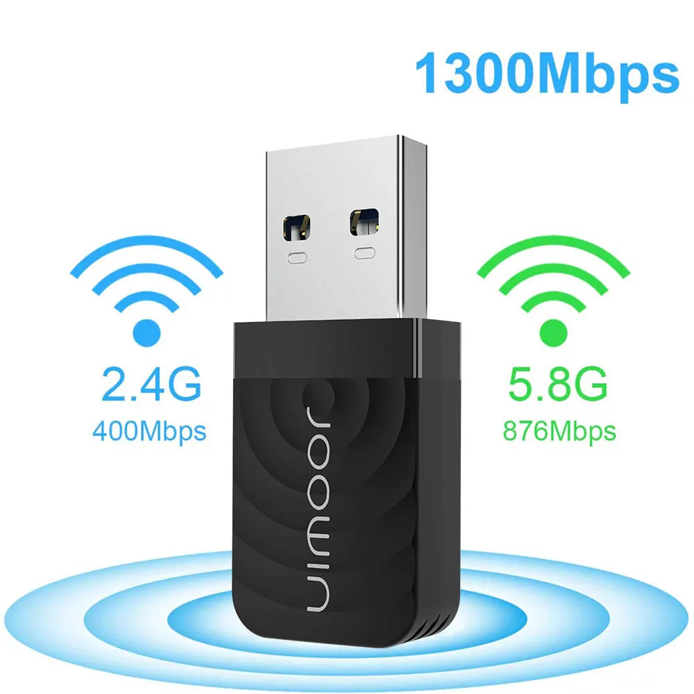 1300 / USB 3, 0  2, 4G & 5G Wifi     RTL8812BU  802.11AC    