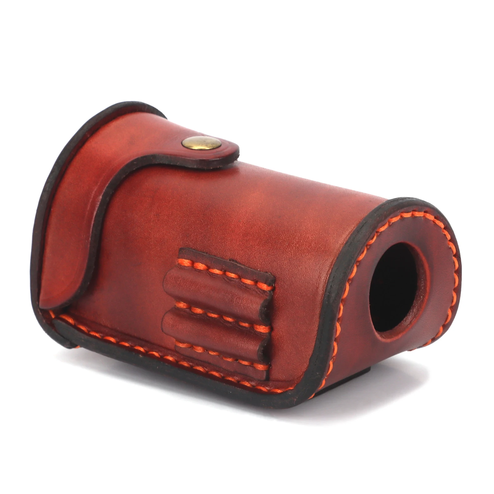 Tourbon Vintage Mini Portable Golf Ball Bag Tee Holder Holds 2 Balls Divot Tool Holder Vegetable Leather Waist Golf Pouch