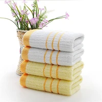 1pcs 65x30cm cotton thin towel golden embroidered quick dry small towels for home hotel bathroom