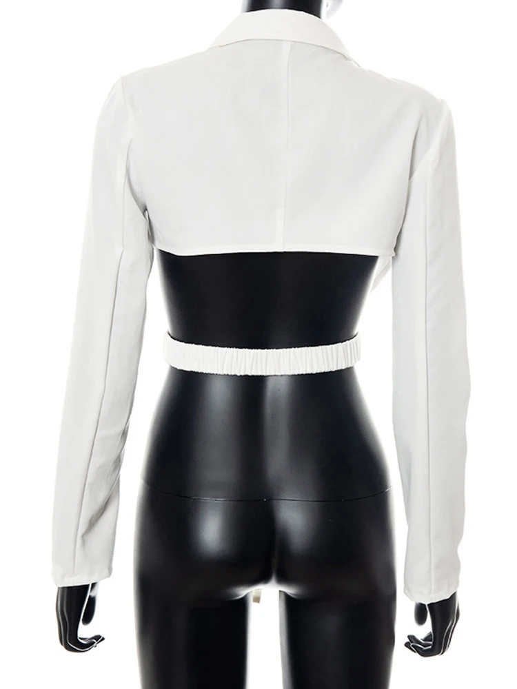 Блузка с длинным рукавом Colysmo вырезами на одной пуговице открытой спиной