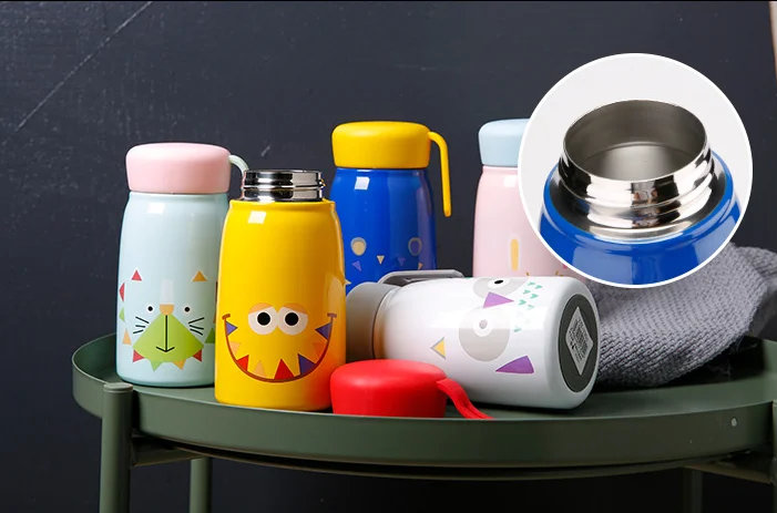 380 мл Термокружка Из Нержавеющей Стали для кормления детей мультяшный термос