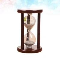 Retro Creative Wooden Hourglass Sandglass Sand Clock Timers Decoration Brushing Teeth Tea Time Toy Home Ornaments Birthday Weddi