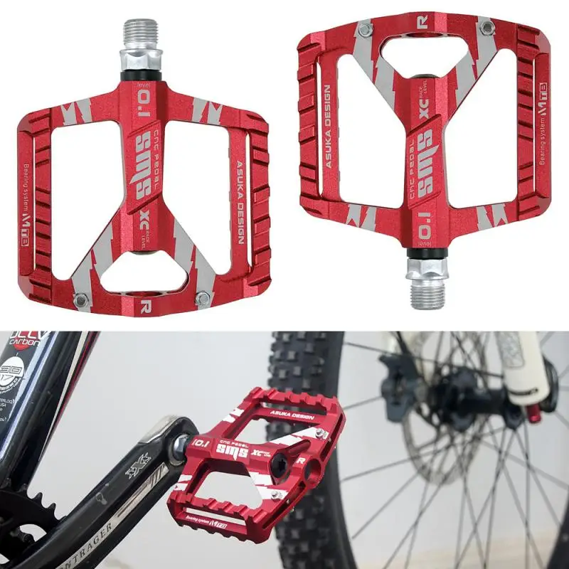 

2pcs Aluminum Alloy Bike Pedals Ultralight CNC Non-slip MTB BMX DU Bearing Bicycle Pedal Road Bike Sealed Bearings Pedals