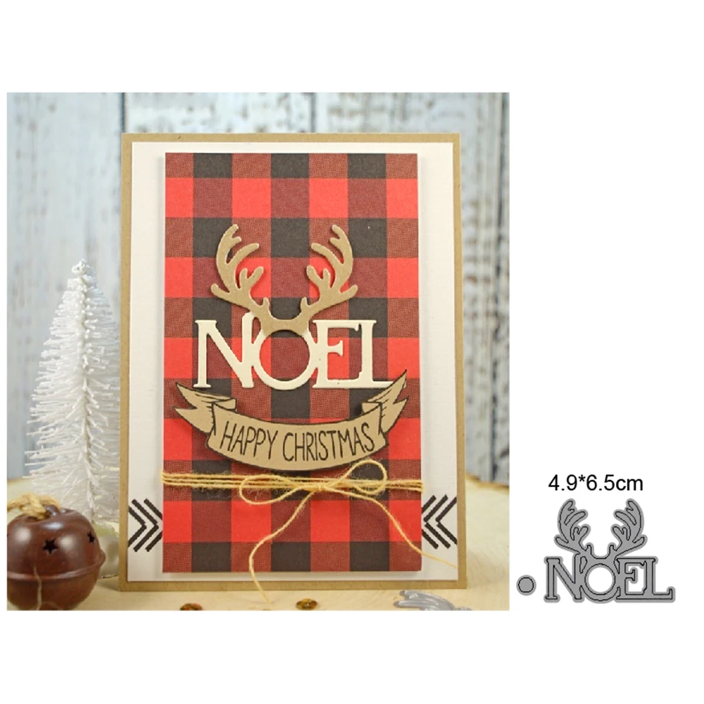 

Metal Cutting Dies Cut Mold Christmas Deer Head Decoration Scrapbooking dies Paper Craft Knife Mould Blade Punch Stencils dies
