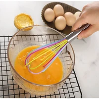 3pcsset egg beaters 81012 inches manual stainless steel handle cream whisks egg mixing tools kitchen baking supplies