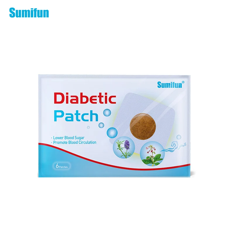 Sumifun 6 шт./пакет диабетической патч натуральный лечение травами ниже для