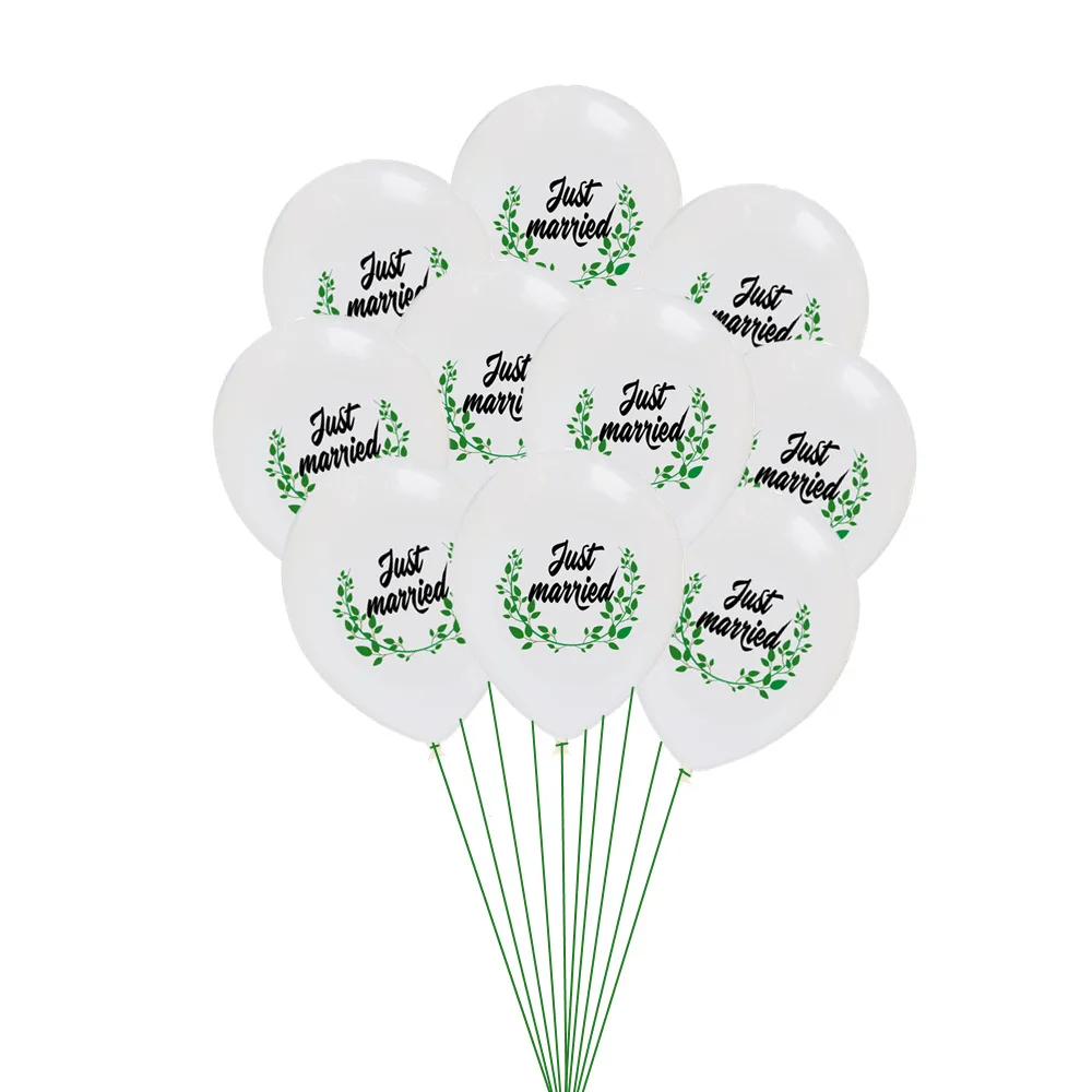

12inch Mr Mrs Latex Balloons Just Married Ballons Anniversaire Decorations White Balloon Wedding Happy Birthday Party Supplies