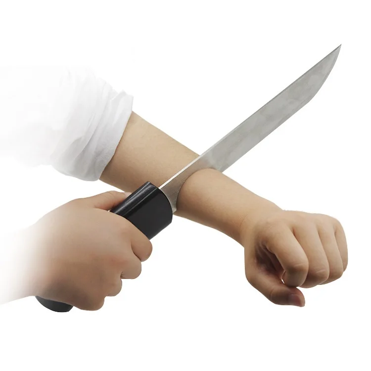 

Halloween April Fool's Day trickery frightening props performance magic props chopper hand knife wrist machete
