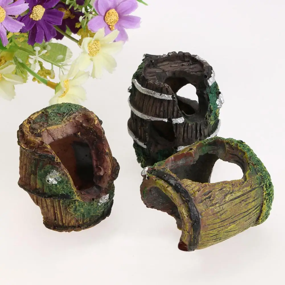 

Aquarium Fish Tank Fish Shrimp Landscaping Cave Fish Tank Porous Hiding Cave Bucket Landscaping Decoration Aquarium Ornament