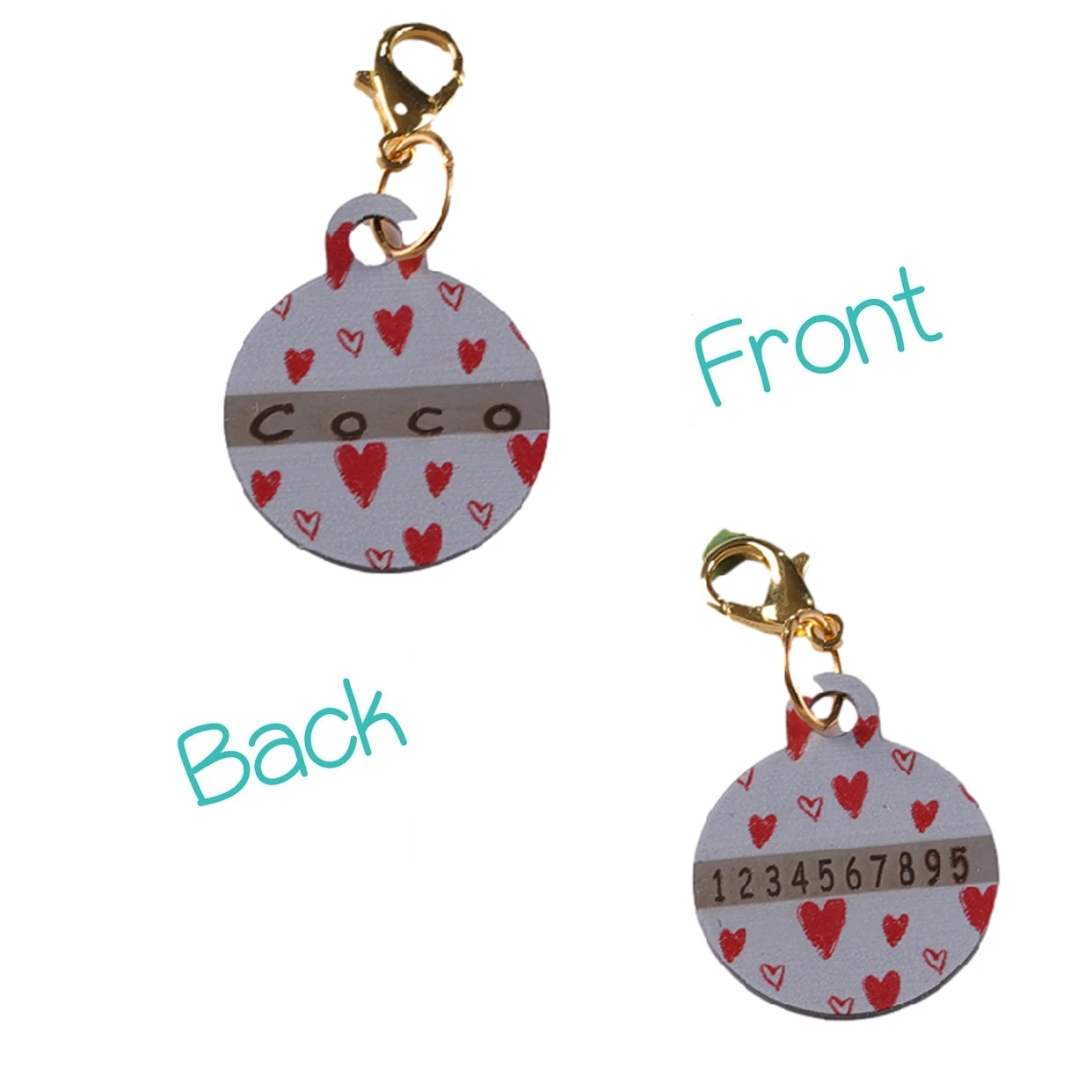 

Engraved dog ID tag personalized name phone round pet ID cat puppy pendant keychain pet accessories