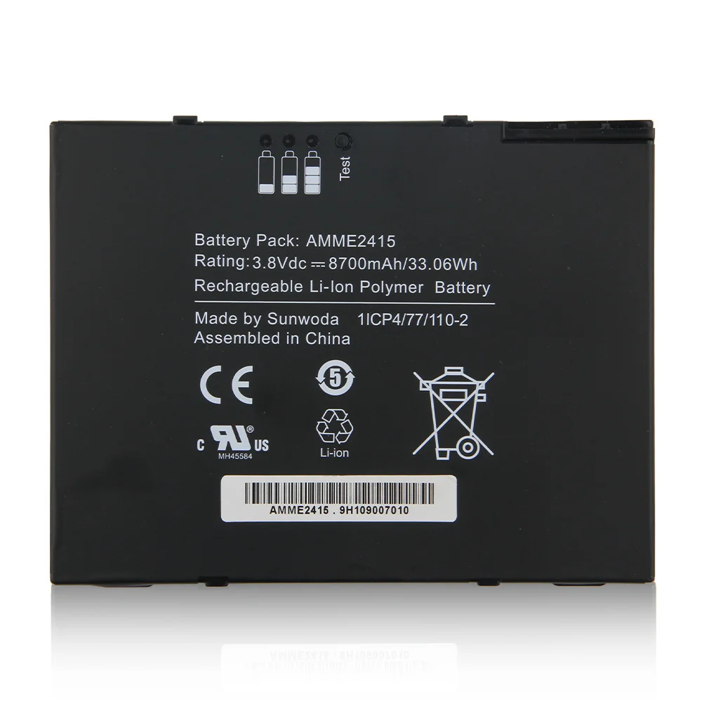 Original Replacement Battery AMME2415 For Zebra ET50 ET55 1ICP4/77/110-2 Tablet Computer Genuine 8700mAh enlarge