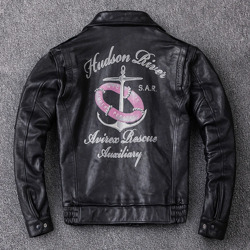 Мужская куртка из натуральной кожи Force Air Flight Suit мотоциклетная Байкерская