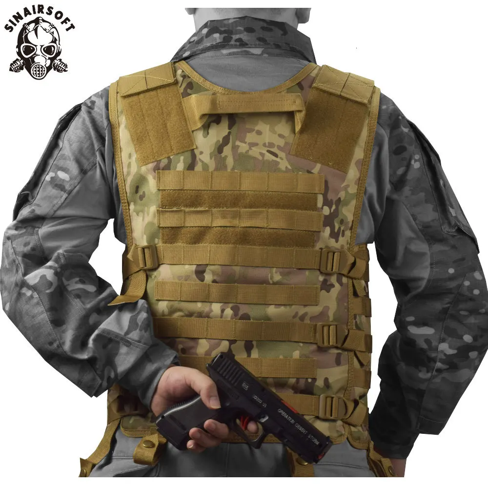 SINAIRSOFT Molle airsoft тактический жилет Камуфляжный жилет армейский военный CS открытый рыбалка охота снаряжение LY1802