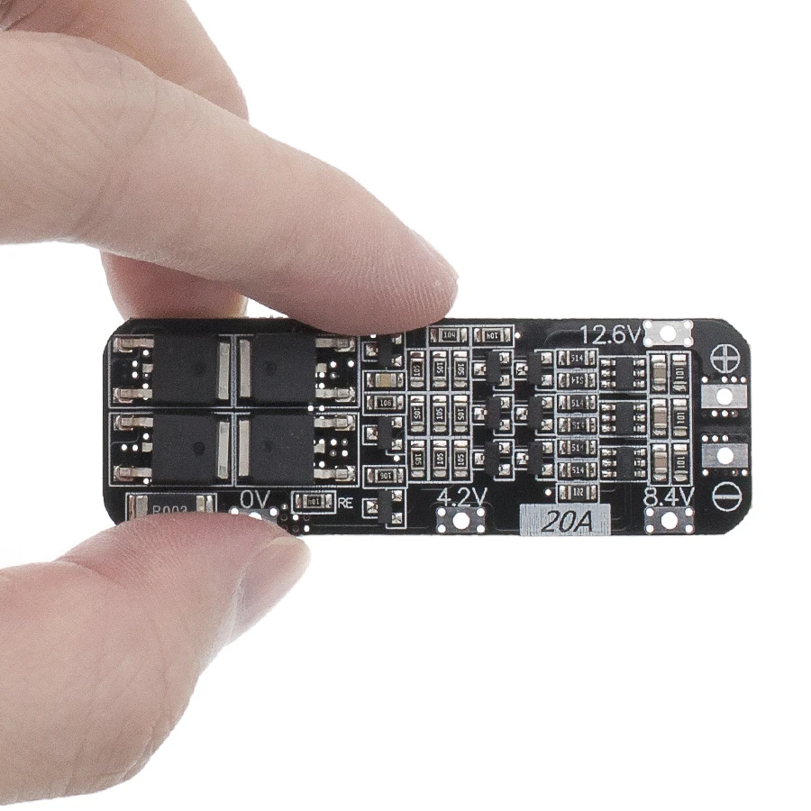 3S 20A литий-ионный аккумулятор 18650 зарядное устройство PCB плата защиты BMS для сверлильного мотора 12,6 V Lipo сотовый модуль 64x20x3,4 мм DIY