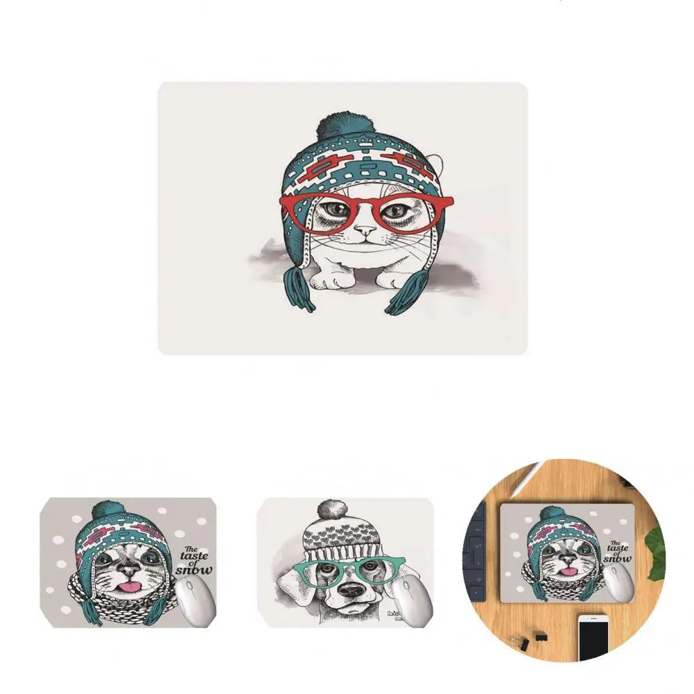 

Mouse Pad Premium Desktop Cat Dog Mouse Cushion Wrist Rest Wear-resistant Reusable Desk Pad