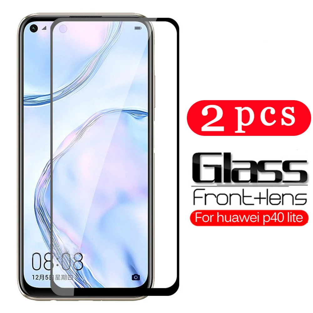 2 шт. 9H для huawei P40 pro plus lite E закаленное стекло P30 P20 Защитная пленка защита экрана