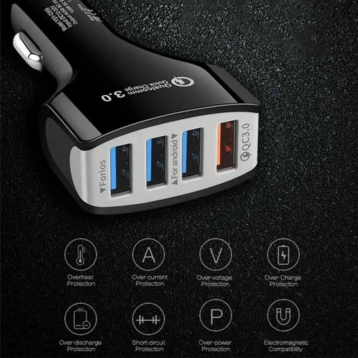 Зарядное устройство с 4 портами usb type c QC 3 0 зарядное USB C порта быстрой зарядки