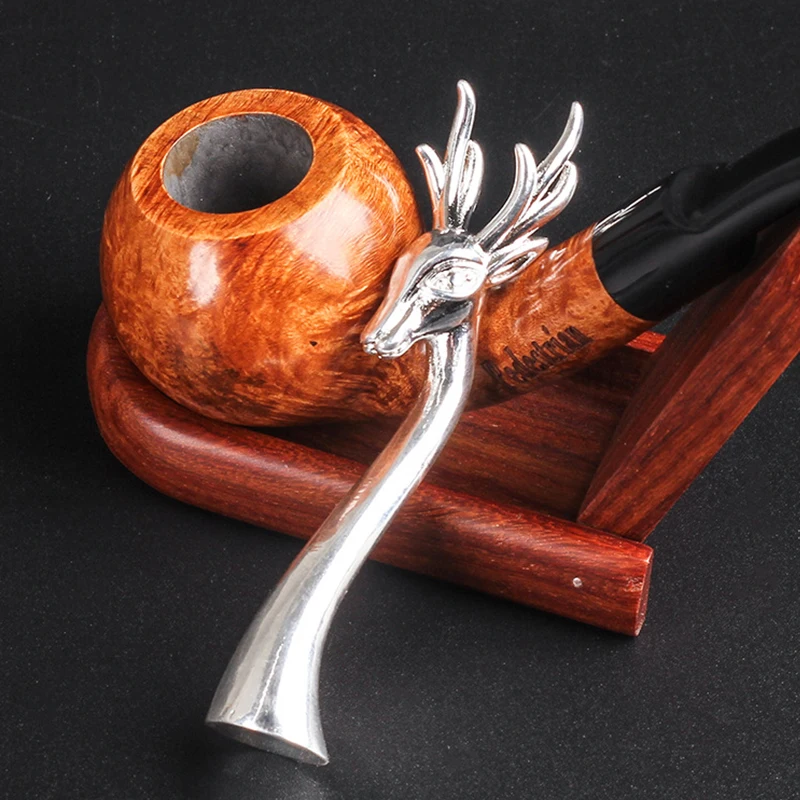 

Luxury Elk Smoke Pipe Pressing Rod Grinding Cigarette Press Stick Tamper Cigarette Tobacco Pipes Smoking Accessories 1pcs