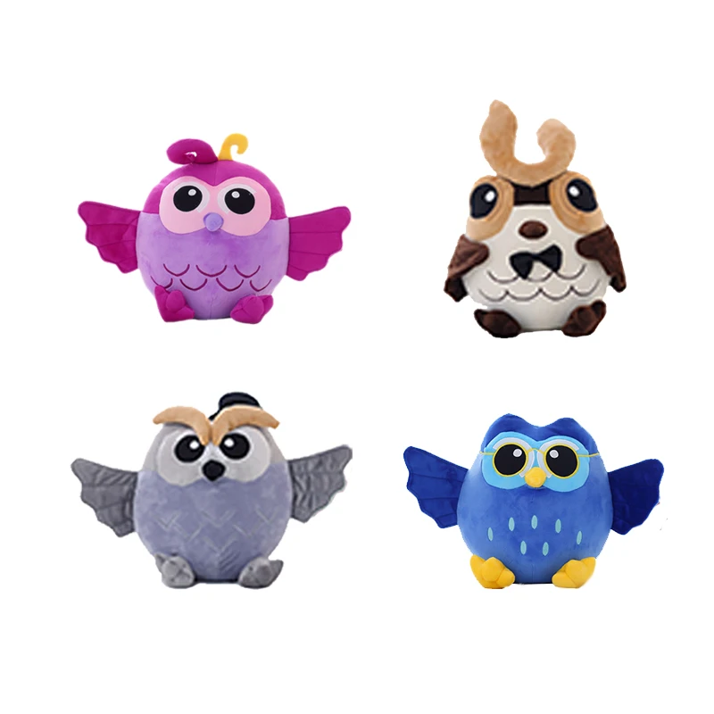 1 шт. 25 см Популярные ночной мухи Сова плюшевая игрушка чучело кукла 4 цвета мягкие