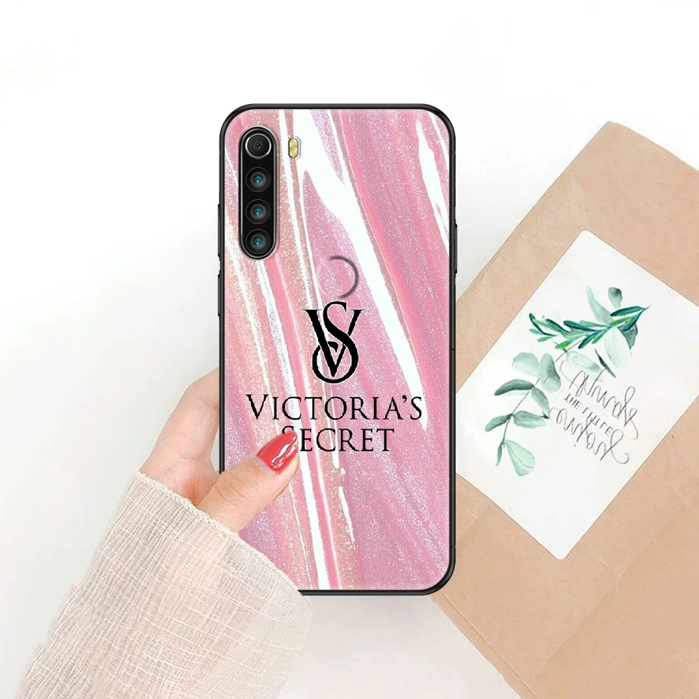 

Secrets With Victoriaes Pink Phone case For Xiaomi Redmi Note 7 7A 8 8T 9 9A 9S 10 K30 Pro Ultra black tpu bumper fashion funda