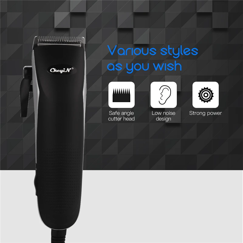

CkeyiN Professional Hair Clipper With R-Shape Haircut Electric Grooming Kit With 10 Limit Combs Hair Trimmer For Barber Tool
