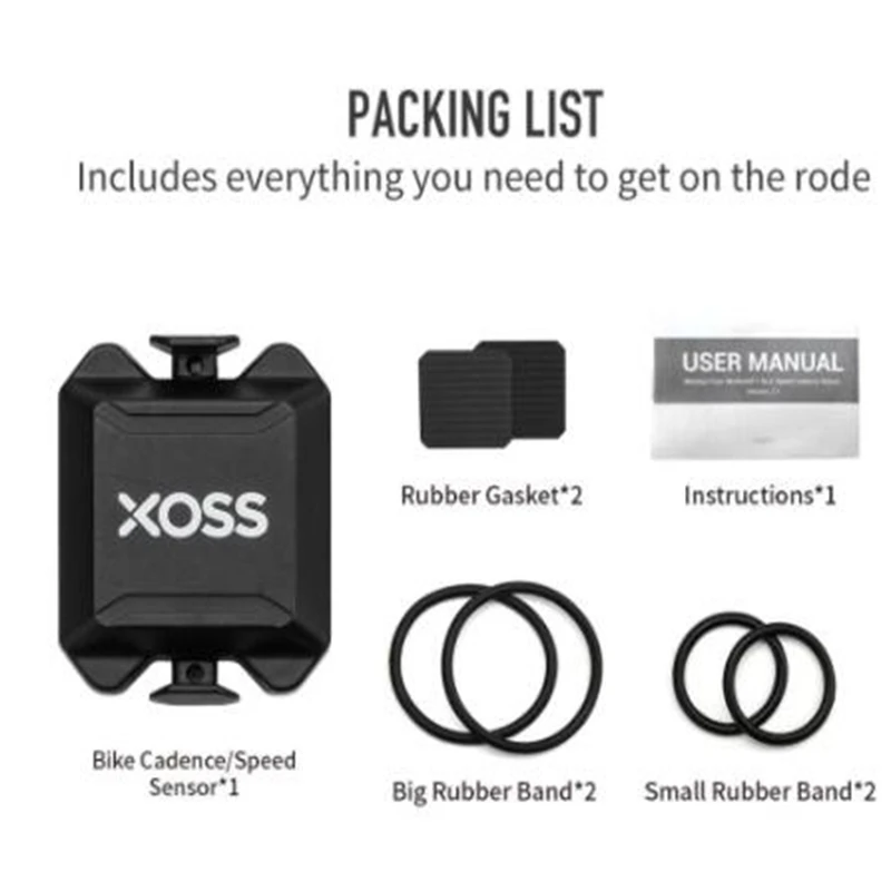 Датчик частоты вращения педалей XOSS датчик скорости и для велосипеда ANT + Bluetooth
