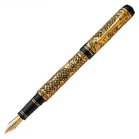 hero 3000 18k gold elegant fountain pen limited edition chinese great gold silk butterfly pattern business gift collection pen