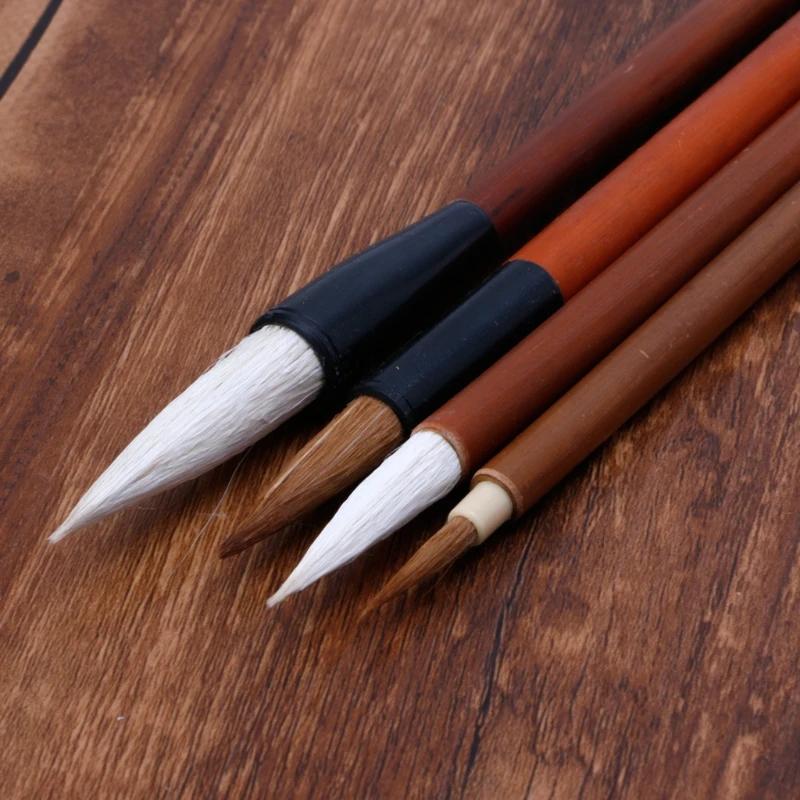 83XC 4Pcs Chinese Painting Brushes Artist Drawing Brush For Watercolor | Канцтовары для офиса и дома